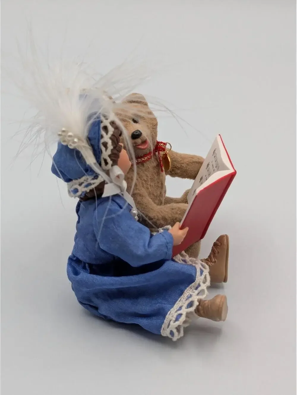 Hallmark Keepsake Beverly and Teddy 1995, Doll Bear Songbook Vintage Ornament